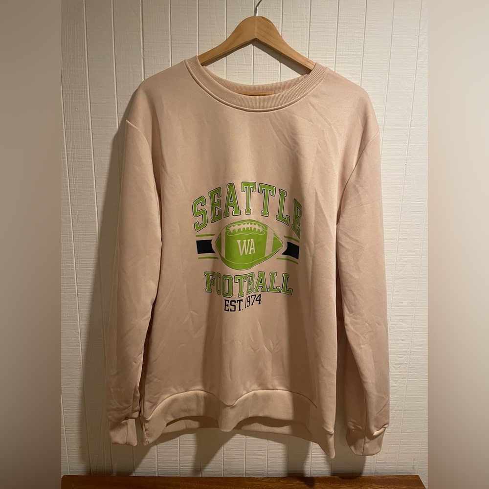 Seattle Seahawks Football Men's Crewneck Sweater - Just In Time For Super Bowl!